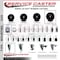 Service Caster 5'' Soft Rubber Wheel Swivel Top Plate Caster Set with 2 Posi Brakes 2 Rigid, 4PK SCC-20S514-SRS-PLB-2-R-2 - alternate 2